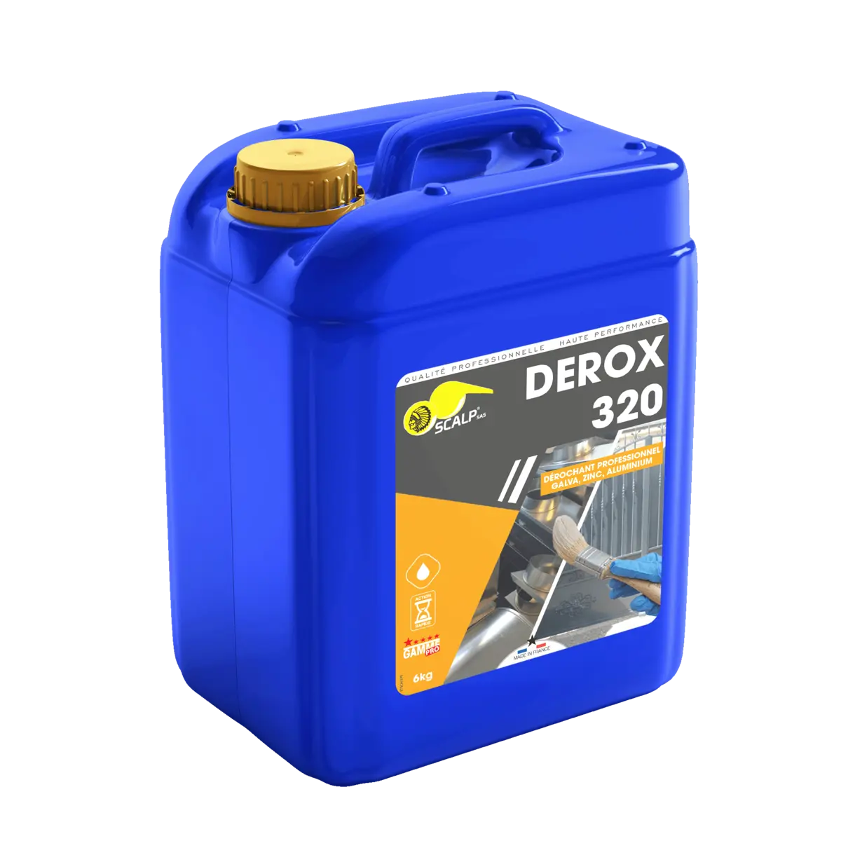 Dégraissant et dérochant surfaces métalliques