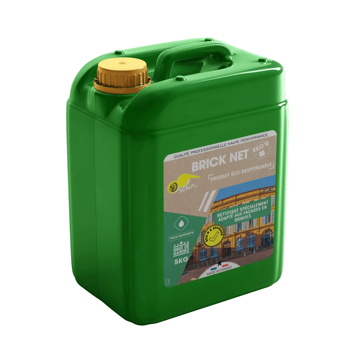 Nettoyant biosourcé pour façades en brique